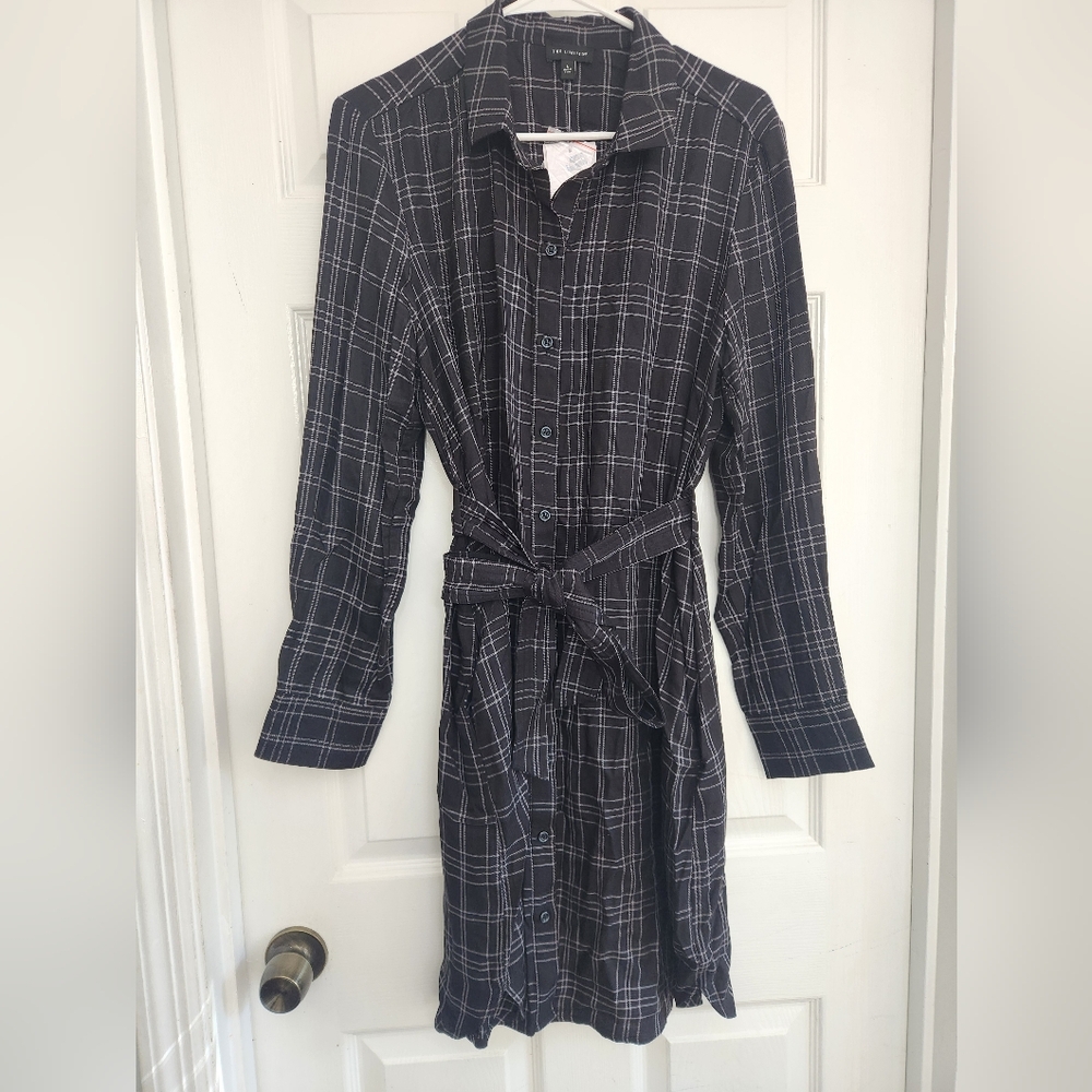The Limited NWT Black And White Button Down Dress